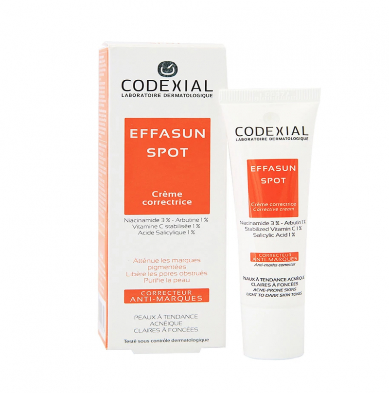 Kem dưỡng trắng da và làm mờ đốm thâm nâu hoàn hảo Codexial effasun spot cream